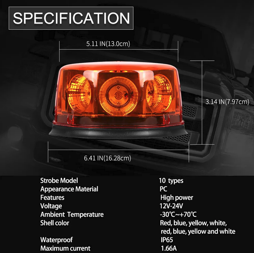 LED авариен буркан / аварийна лампа 10-30V - T400 – снимка 2
