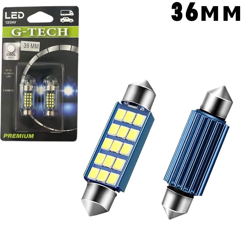 LED Крушки за плафон 36мм 12 / 24V G-TECH - T270