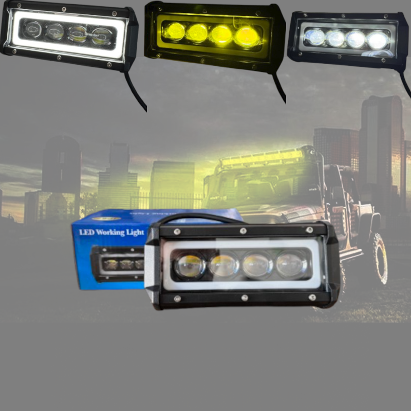 Диоден халоген LED 4 светлини габарит, жълта, бяла 12 / 24V