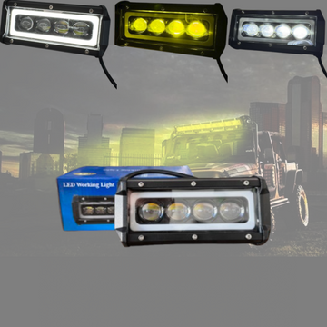 Диоден халоген LED 4 светлини габарит, жълта, бяла 12 / 24V