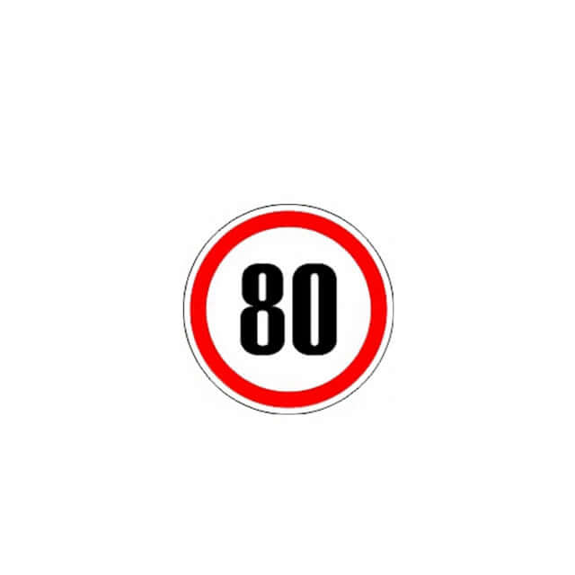 Стикер 80 km / h