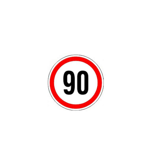 Стикер 90 km / h