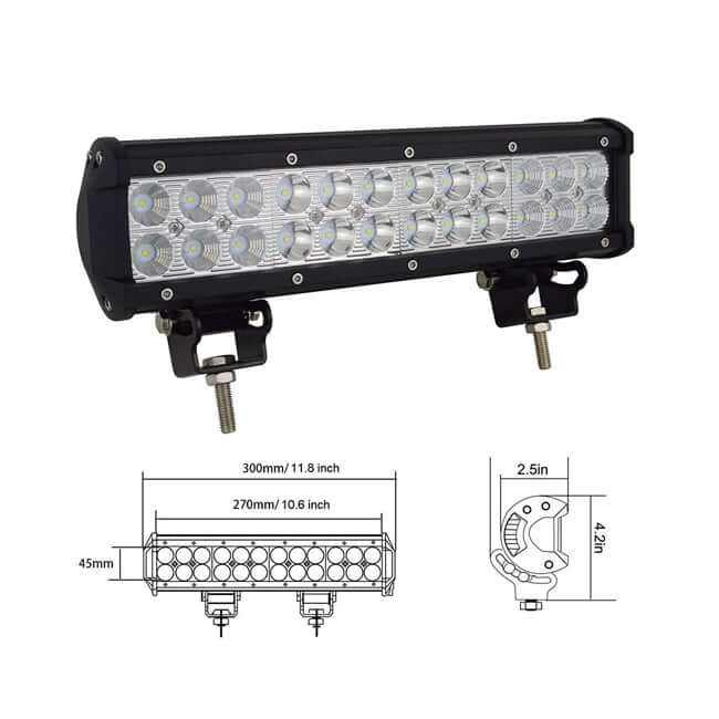 Диоден лед бар / LED bar 30 см 72 w – снимка 2