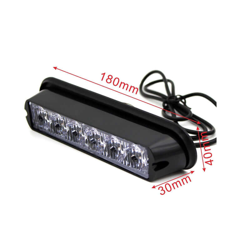 6 LED аварийна светлина, блиц, жълта диодна светлина 12v – снимка 2