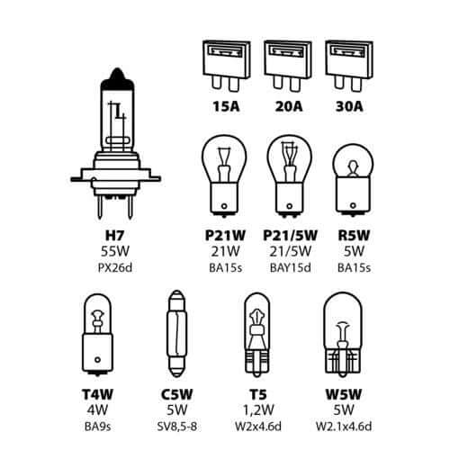 Ремонтен комплект H7 12V - 11 ЧАСТИ – снимка 2