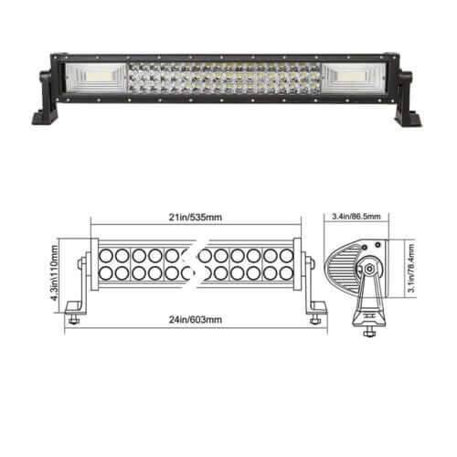 7d 7д диоден лед бар / LED bar 55 см 324w – снимка 2