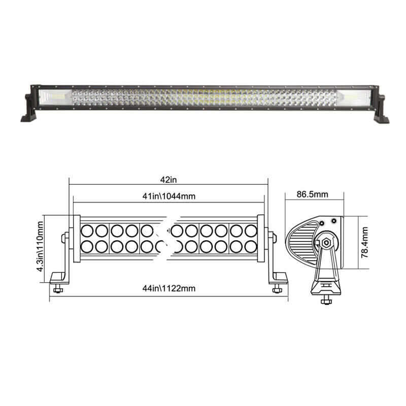 7d 7д диоден лед бар / LED bar 105 см 594w – снимка 2
