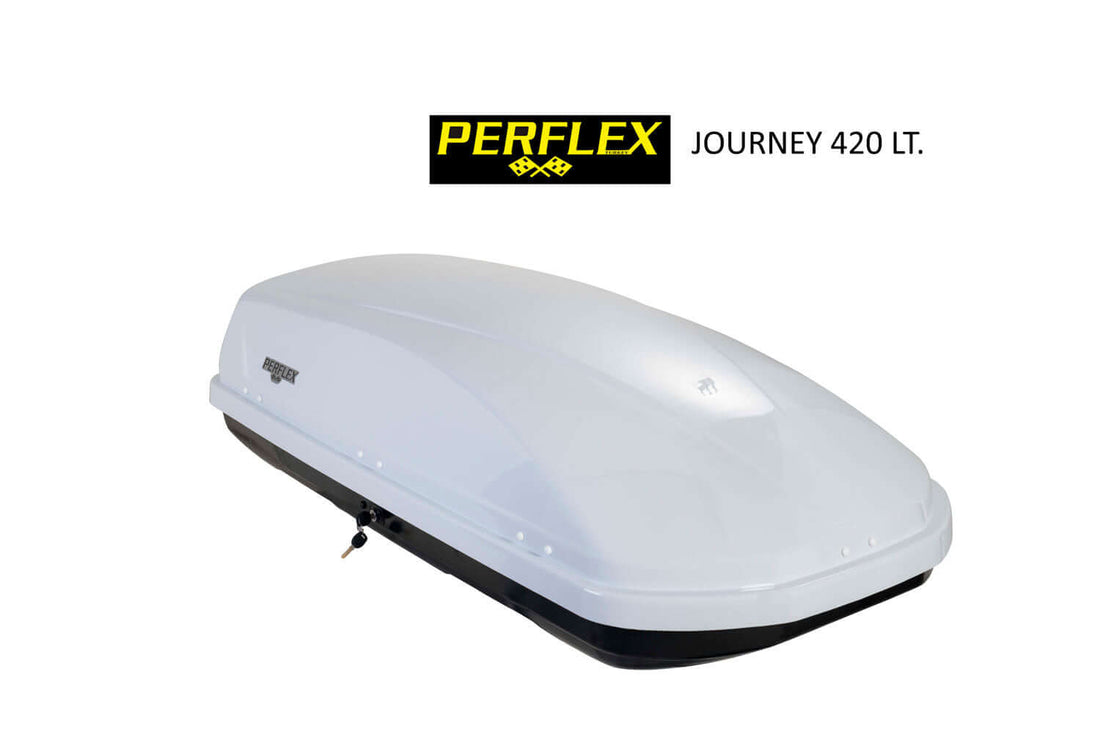 Автобокс Perflex Journey 420л с ключалка - бял