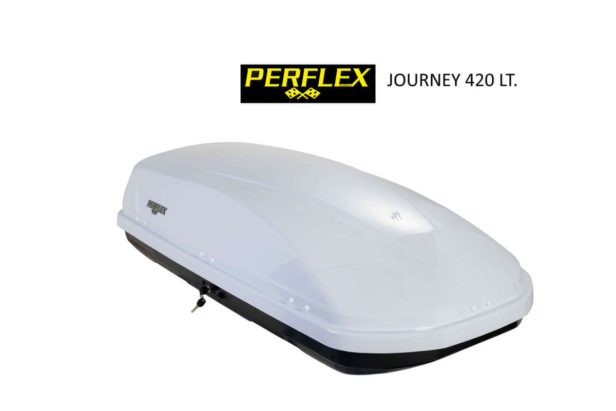 Автобокс Perflex Journey 420л с ключалка - бял