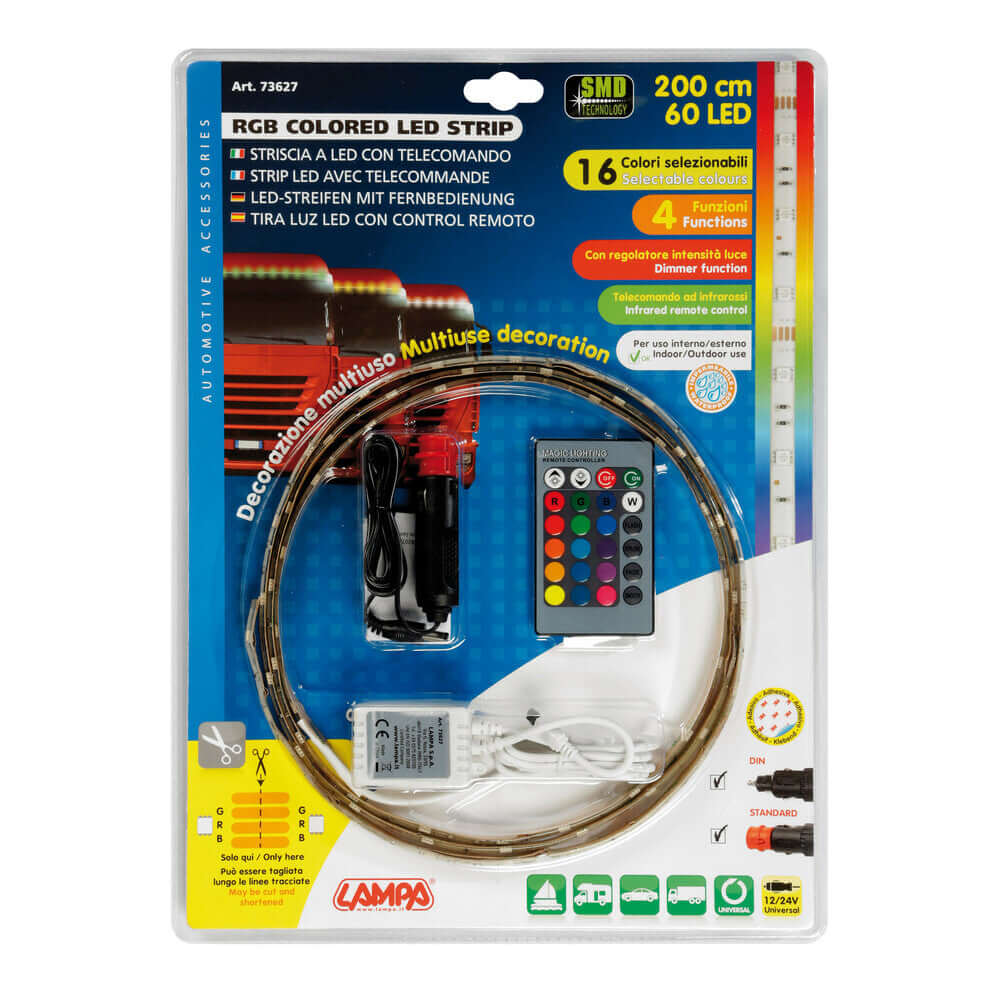RGB LED Диодна лента 12 / 24V – 2мт. – снимка 8