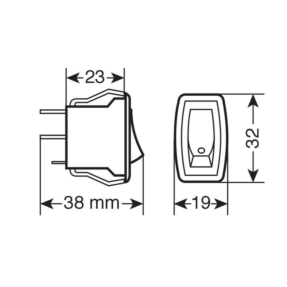 Бутон “micro” превключвател LED 12 / 24V – снимка 2