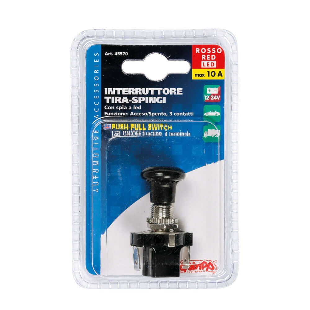Бутон дърпане LED 12 / 24V – снимка 4