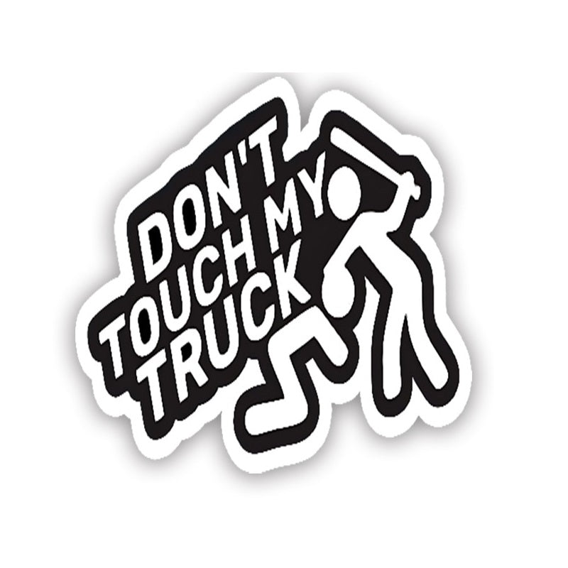 Декоративен стикер Don't touch my truck - T916