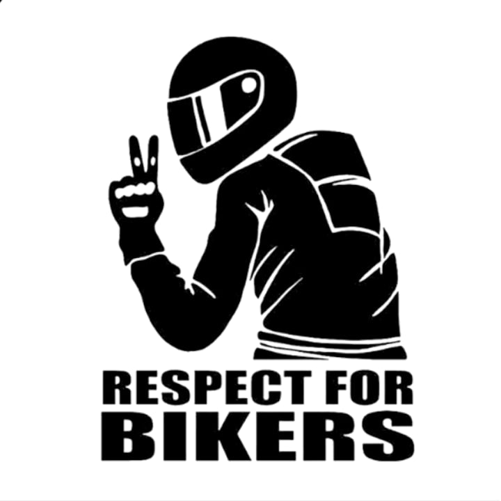 Декоративен стикер Respect for Bikers - T911