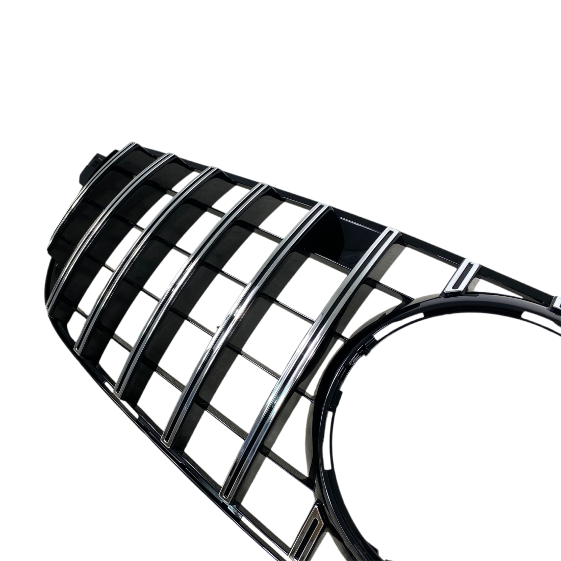 Решетка тип GT за Mercedes GLE SUV W166, GLE купе C292 2015-2019 с отвор за камера хром / черна – снимка 4