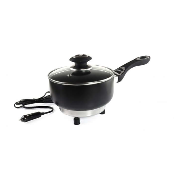 Електрическа тенджера 12V 150W диаметър 18 см с капак CE – снимка 3