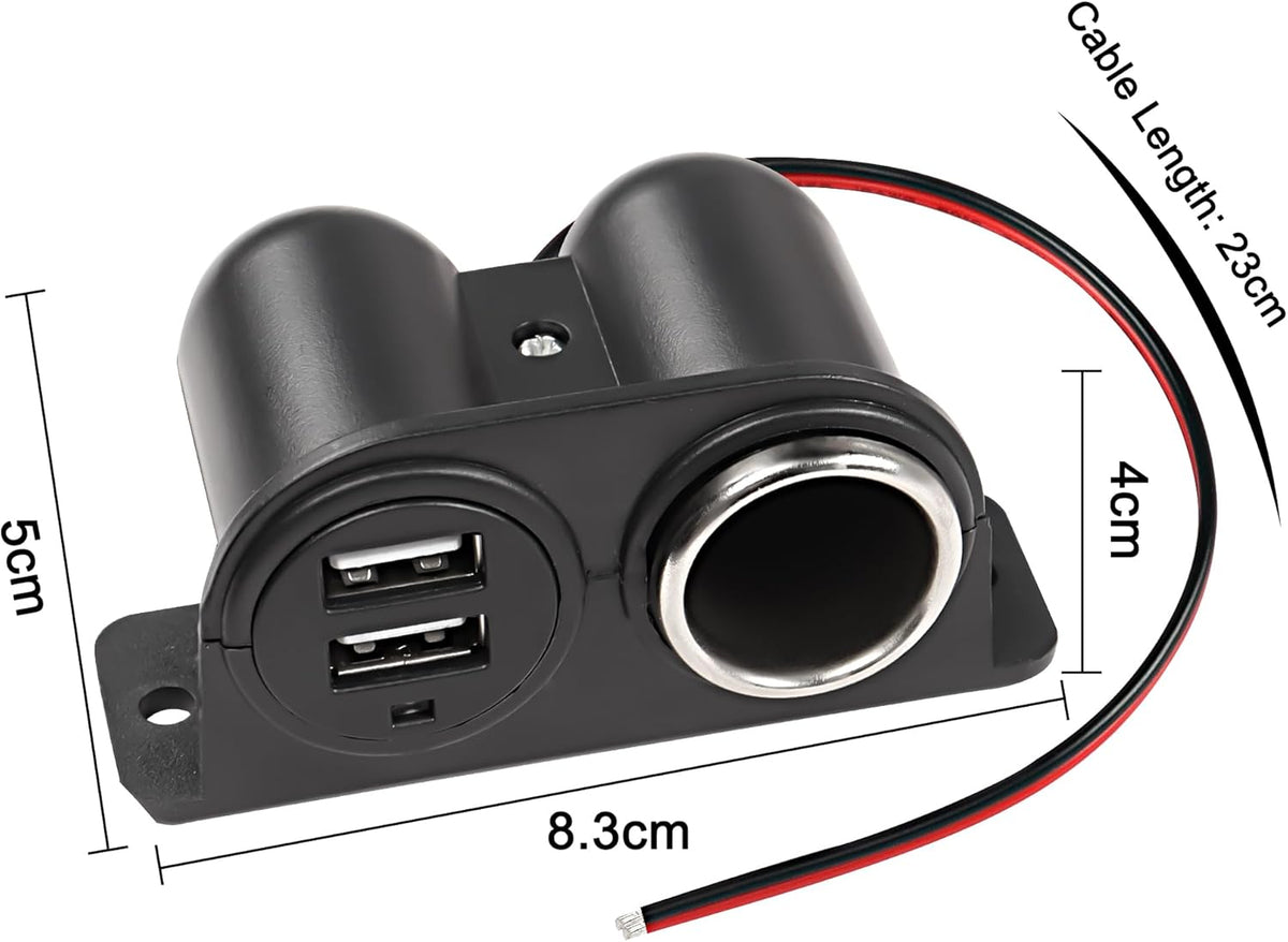 Разклонител за гнездо за запалка гнезда за кола USB – снимка 3