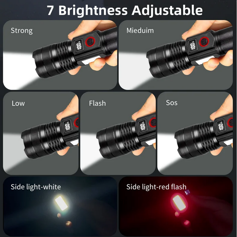 LED Фенер с USB зареждане – снимка 3