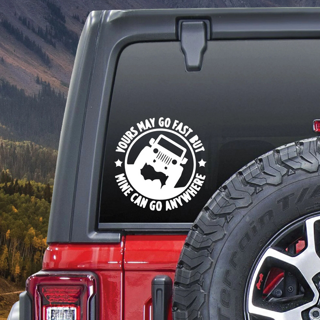 Самозалепващ стикер за Off Road автомобили Ø150мм – снимка 2