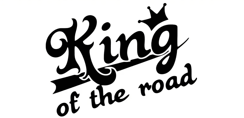 Декоративен стикер King of the road - T900