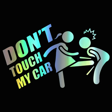 Декоративен стикер Don't touch my car - T915