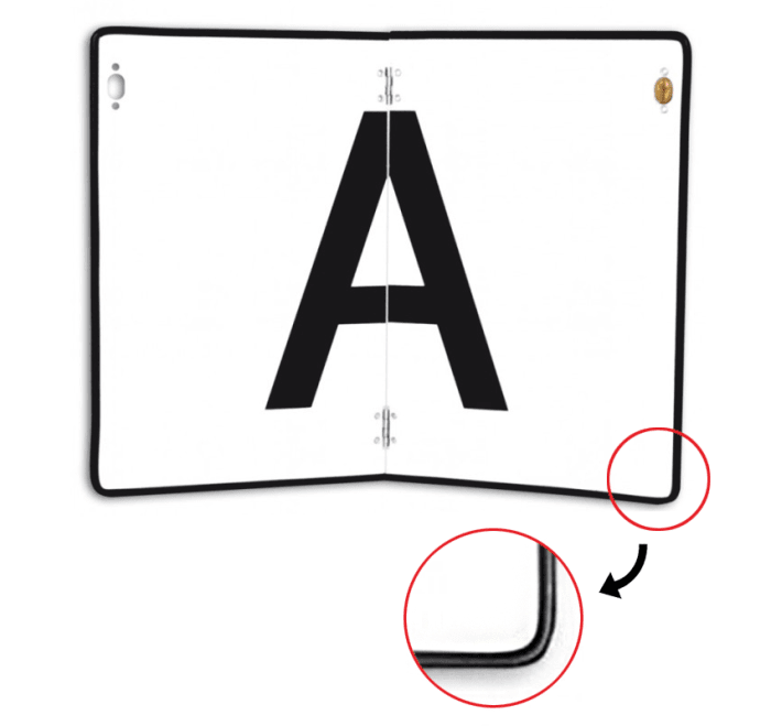 Сгъваема "a" табела