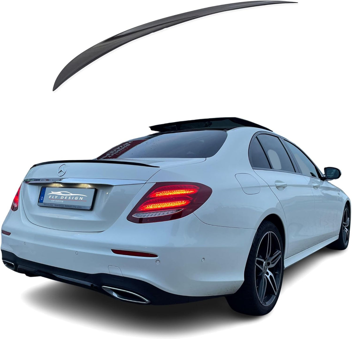 Заден спойлер за Mercedes-Benz E-Class W213 AMG-Line – цвят черен лак