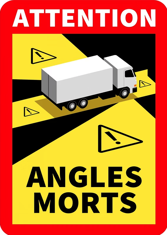 ЗАДЪЛЖИТЕЛНИ СТИКЕРИ ЗА ФРАНЦИЯ ''Angles Morts'' -5бр.